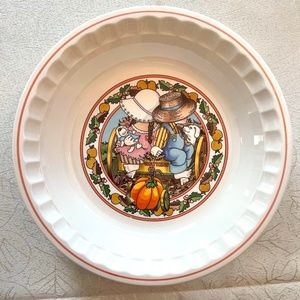 1989 Autumn Country Kids Pie Plate #4 of 5